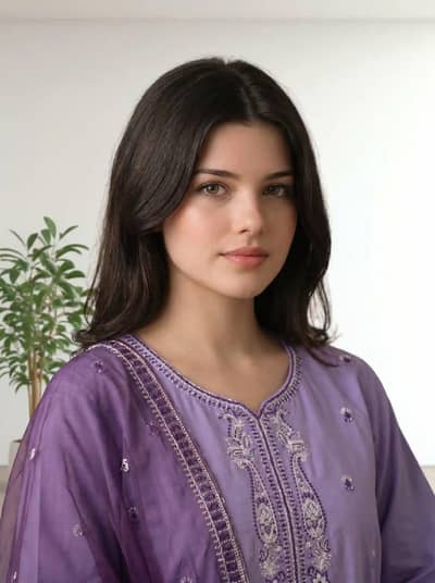 Afifa Embroidered 3pc | Cotton Lawn  S(19) M(21) L(23) XL(24)