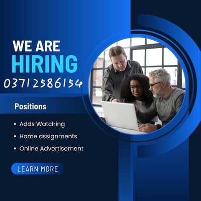 Online job/ part time/ home job /Assignments/Typing/Data entry/Ads