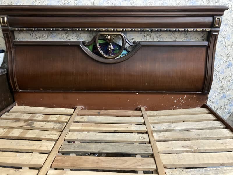 Complete Bed Set (Pure wooden bed no farmica or press sheet used) 2