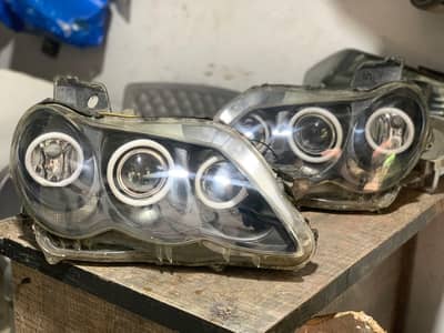 Toyota Mark x Frent Lights RGB Ring Installed available brend new