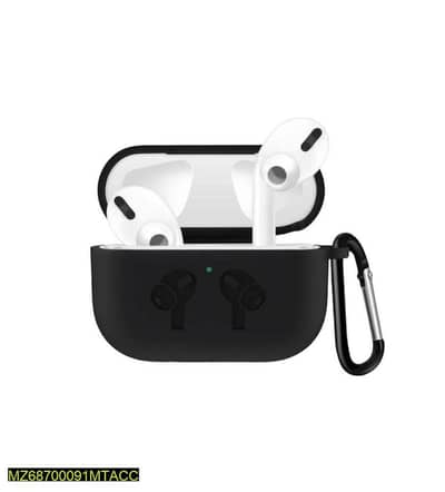 Silicone Airpods Case Black 360° Shockproof  free delivery