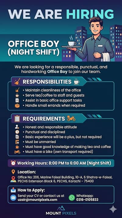 Office Boy (Night Shift)