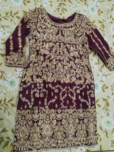 Bridal Lehnga in Mahroon colour