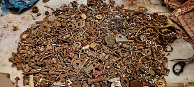 8 KG Mixed Nut Bolt & Iron Hardware Scrap – Good Condition
