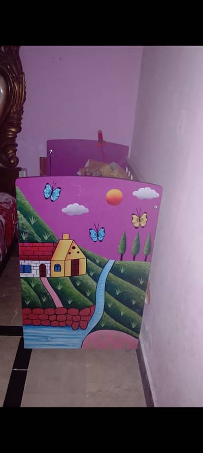 kids bed almari set