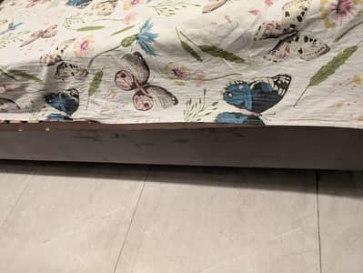 single bed without matress good condition for sale