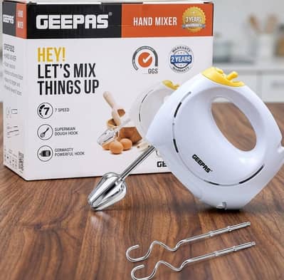Imported Geepas Hand Beater 15W Electric 7 speed turbo