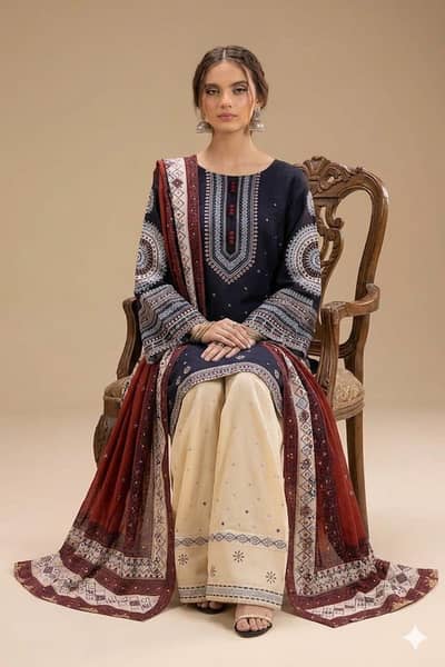 JAZMIN lawn unstitched 3pc