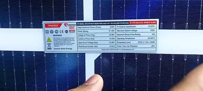 Solar Panels Innverex Mustang 575 W Bifacial Used