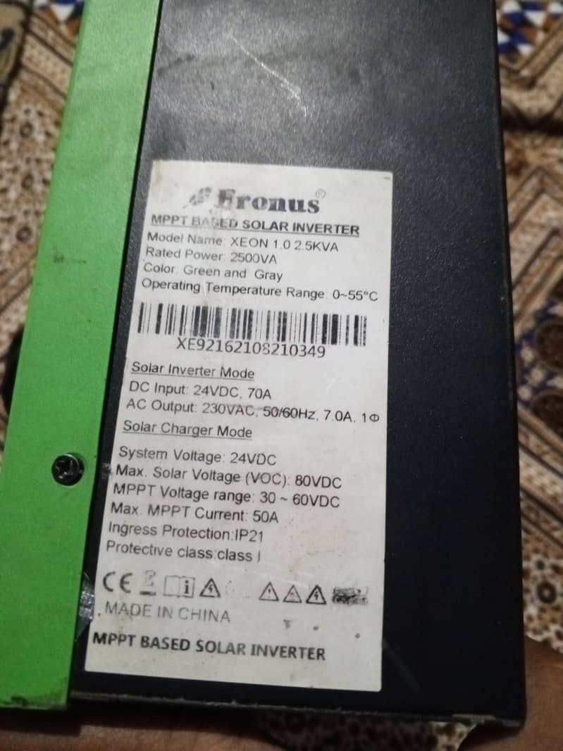 fronus 2.5KVA 24 volt 2