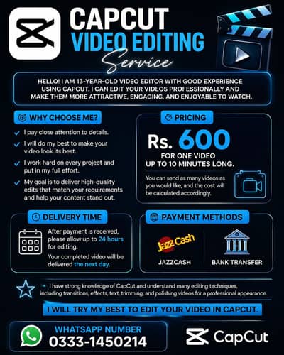 CapCut Video Editing Service