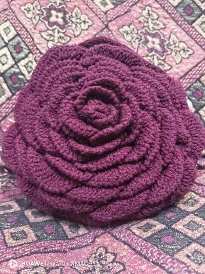 crochet rose bag