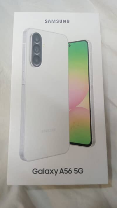 Samsung Mobile A56 5G full Box pack. storage 8/256 Number 0322 7604661
