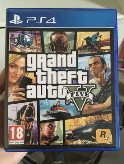 GTA 5 PS4 Original Game Disc (Excellent Condition)