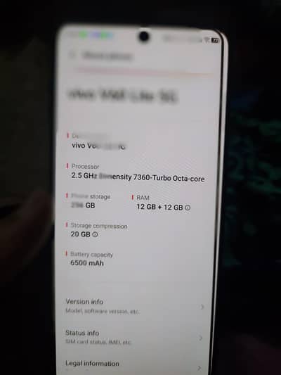 Vivo v60 lite 5G - 7 month warrenty