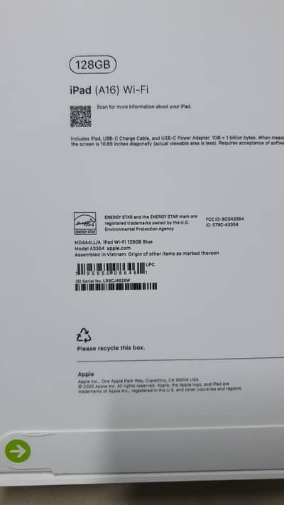 Ipad 11 A16 128GB wifi
