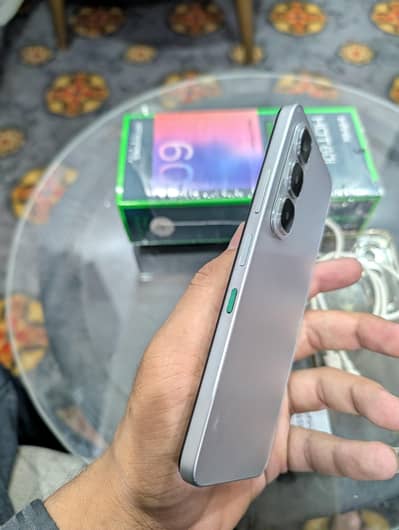 Infinix Hot 60i (6+4) + 128gb / PTA / Gyro / 120hz / Titanium Silver