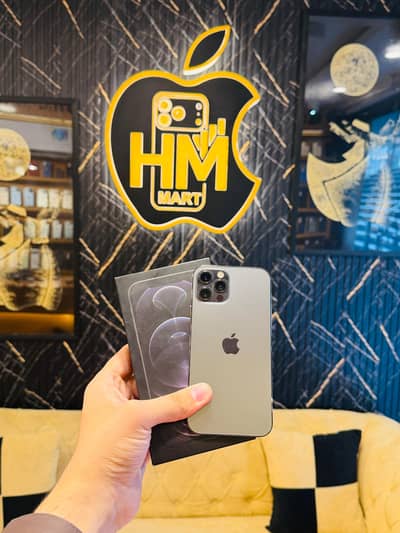 Apple iPhone 12 Pro with Box 256GB PTA Approved 86 Health Waterpack