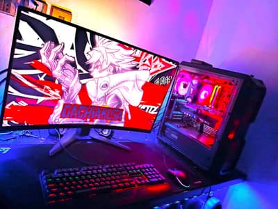 RTX GAMING PC+MSI 32INCH 180HERTZ CURVED 2K HDR GAMING MONITOR