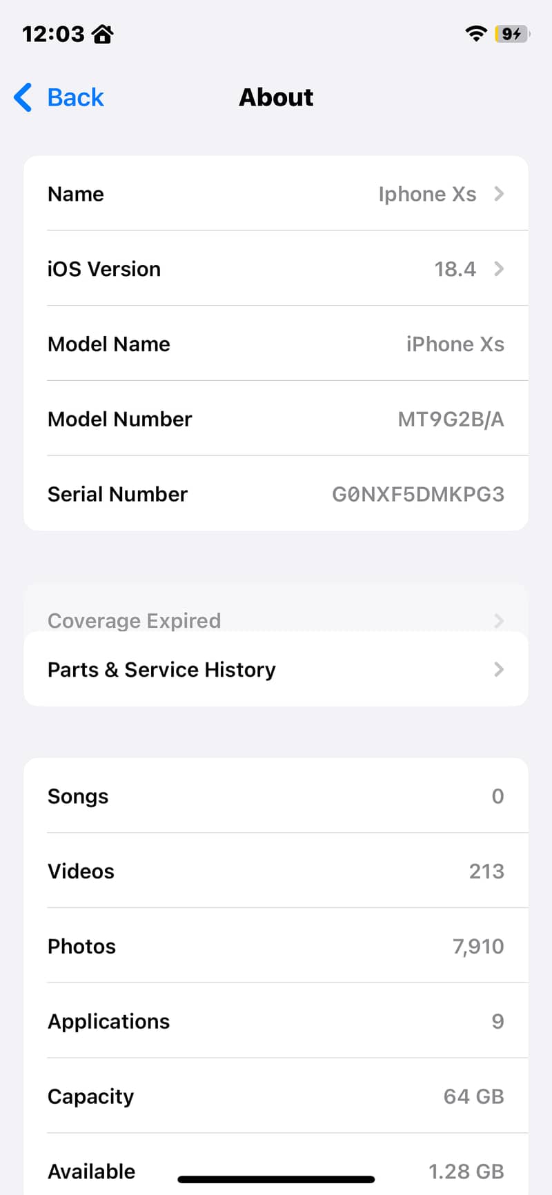 Apple iPhone XS 2