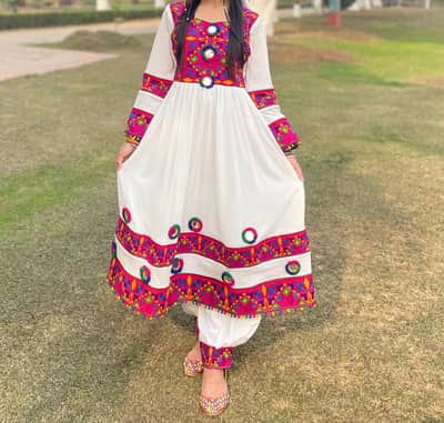 Pushton Cultural Dress. Peshawri frock