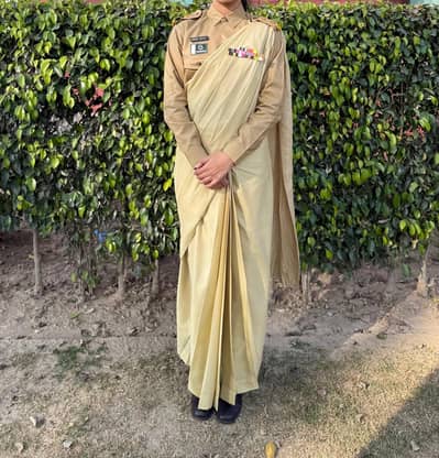 Army girls  Saree (Uniform)