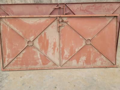 2 solid iron doors. gates available for sale.