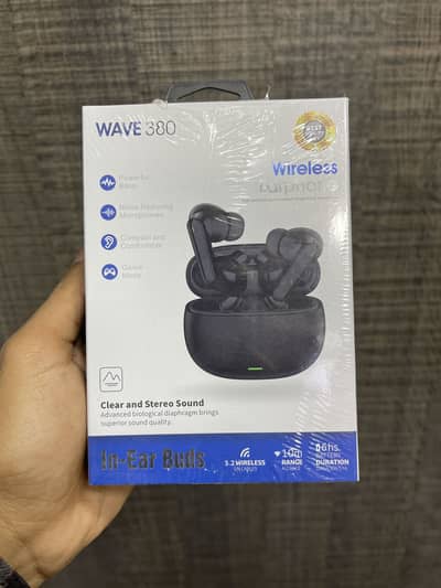 Wave 380 buds Fully bass boosted
