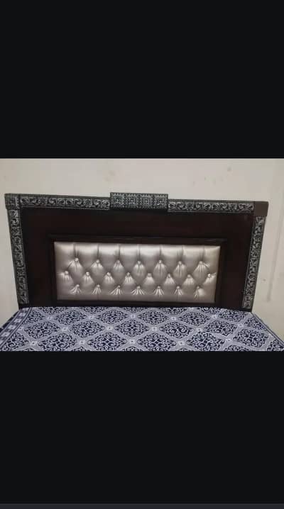 Bed with mattress