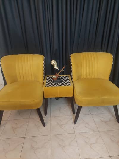 2 seater sofa chairs with coffee table
