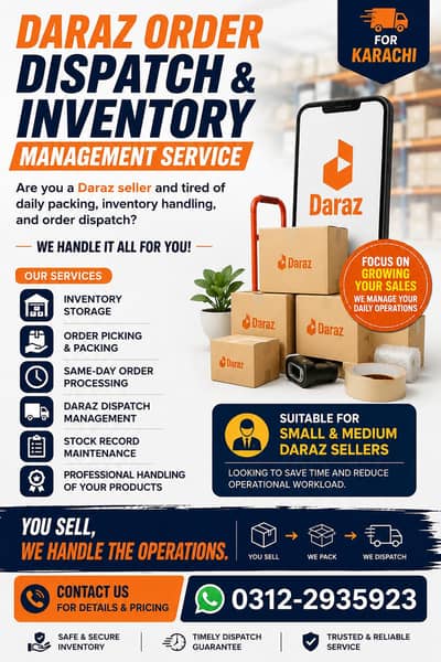 daraz order pack and dispatch