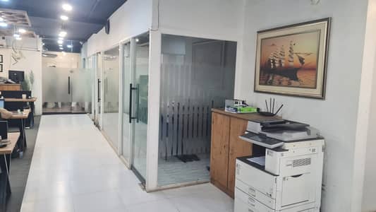 SEMI FURNISHED OFFICE AVAILABLE ON THE RENT INTHE COMMERCIAL BUILDING AT SHAHRE E