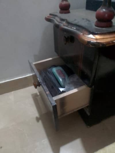 A Wooden Side Table TWO drawers and a pair of 2 is 6k PKR