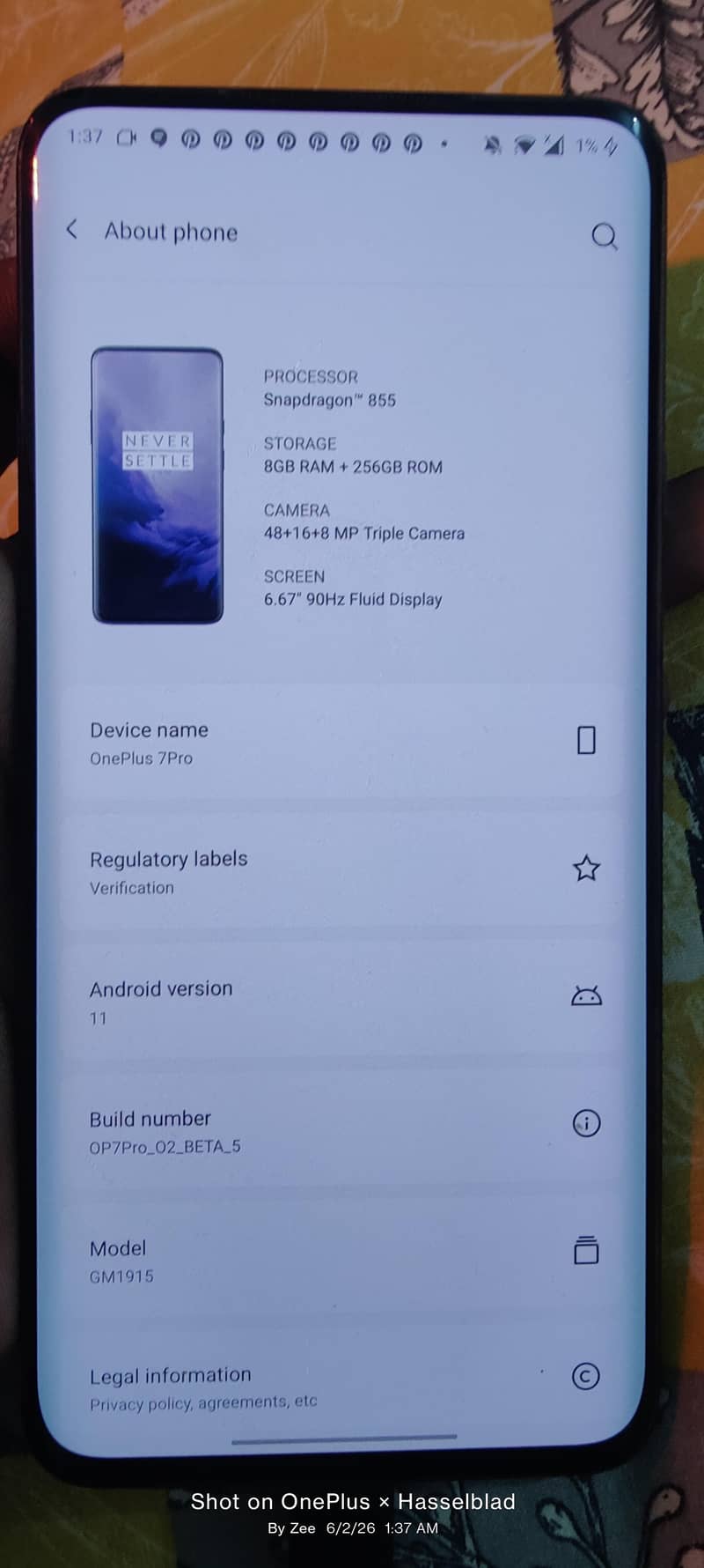 One Plus 7 Pro 6