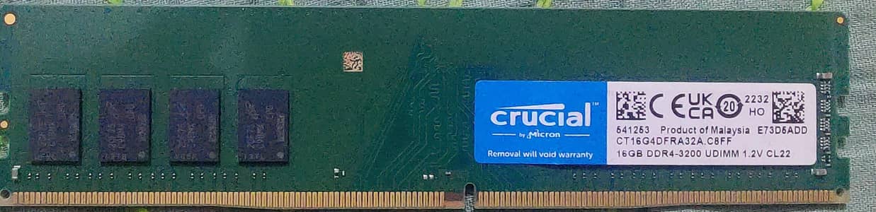 DDR-4 Ram 16Gb 3200mhz crucial