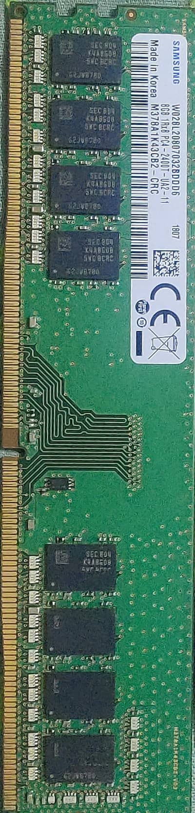 DDR-4 8GB 2400mhz Samsung.   DDR-4 CRUCIAL 8GB 2666MHZ
