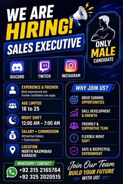 Hring sales executive