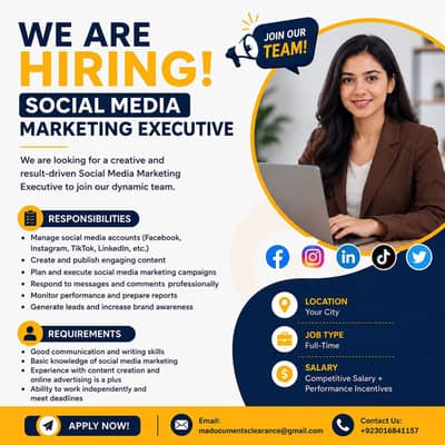Hiring: Social Media Marketing Executive