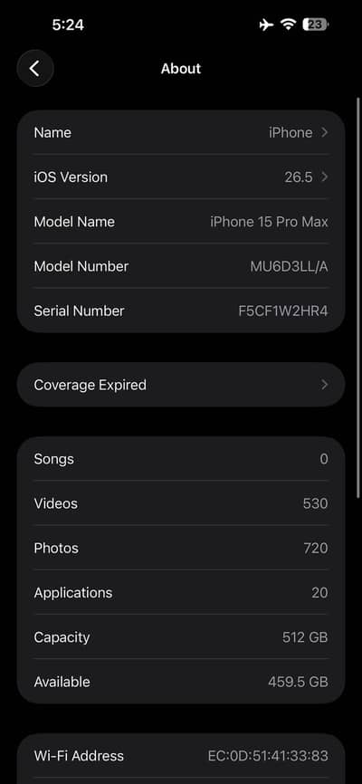 Apple iPhone 15 Pro Max
