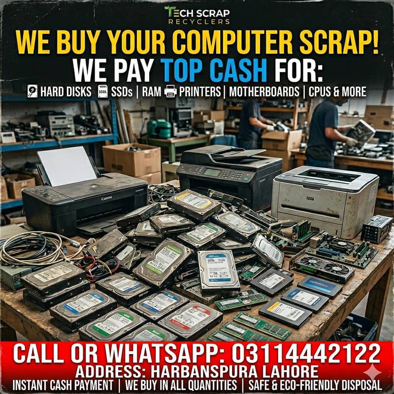Computer Scrap Ram Harddisk Laptop 0