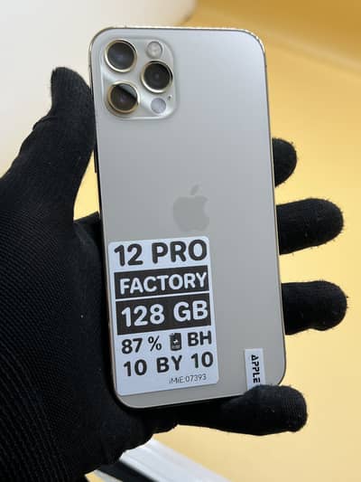 Apple iPhone 12 Pro Jv 128 GB Factory unlock Non PTA 87% Battery Healt