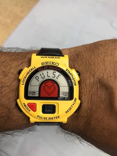 Seiko pulse meter watch
