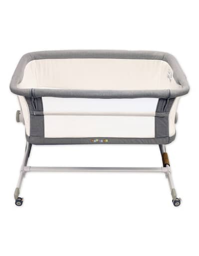 Grolier baby bedside bassinet crib adjustable,with wheels
