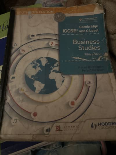 Bussiness studies fifth edition olevel and igcse book num :03396650600