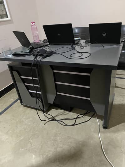 Office Large and 2 Small tables new with Chairs