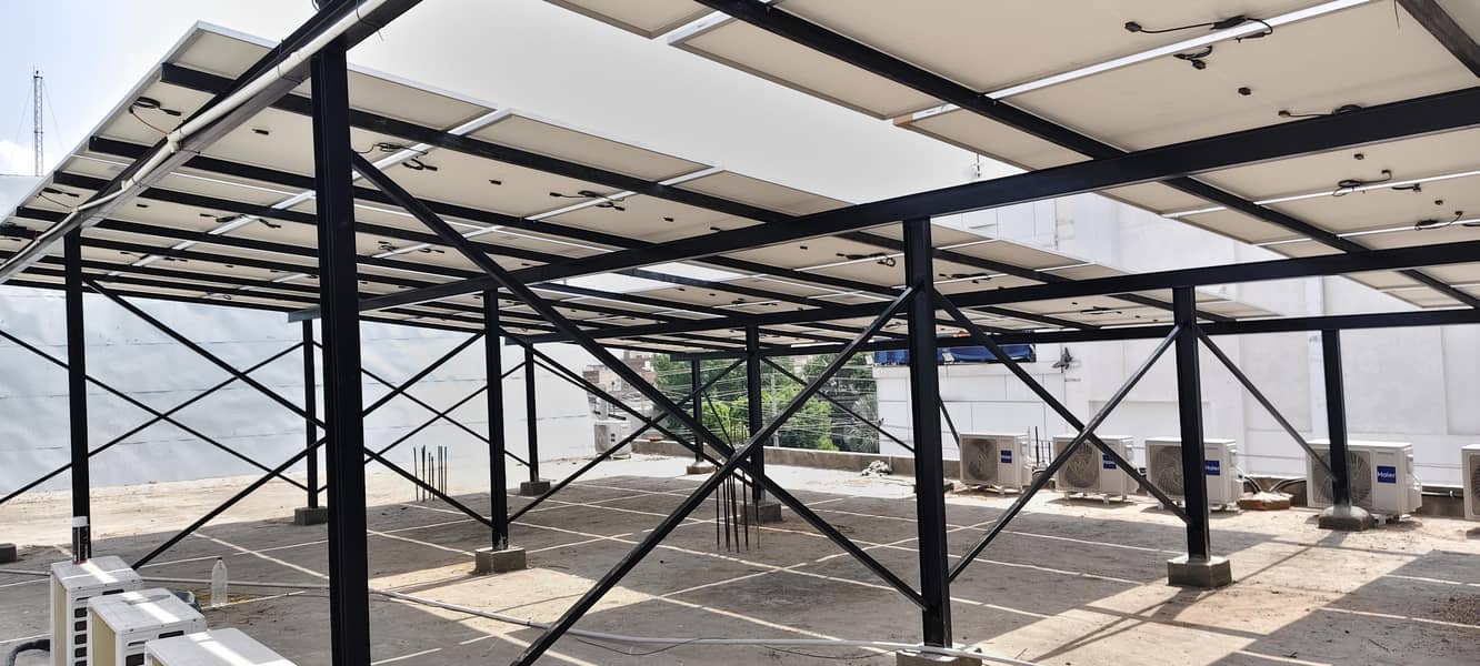 Elevated Solar Structure Installation 1