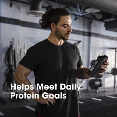 Optimum Nutrition Gold Standard 100% Whey Protein Powder for muscles .