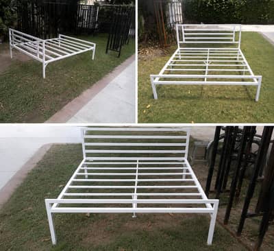 Double Beds with Side Tables Durable Quality