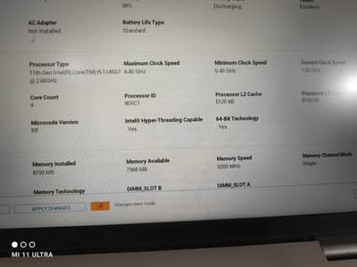 Dell latitude 5520 core i5 11th gen	03264576851
