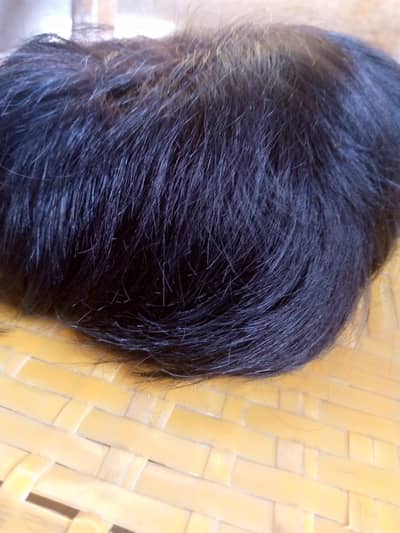Black Wig Unit – Long Hair Synthetic Wig for Men